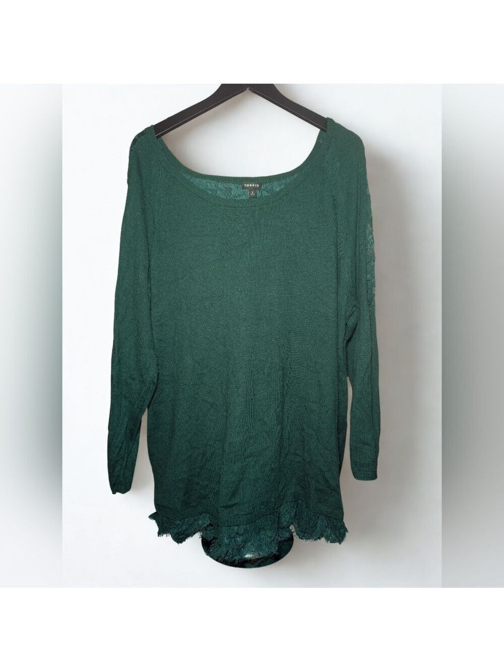Torrid Green Lace Back Sweater Size 3X